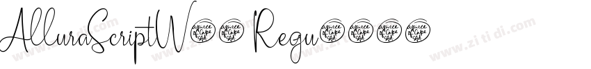 AlluraScriptW05 Regu字体转换